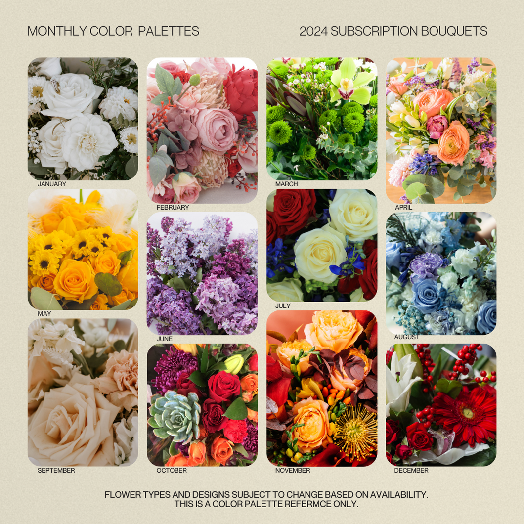 3, 6, or 12 Month Floral Subscription Service