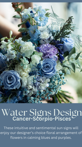 Astrological/Elemental Floral Arrangements - Water (Cancer, Scorpio, Pisces)