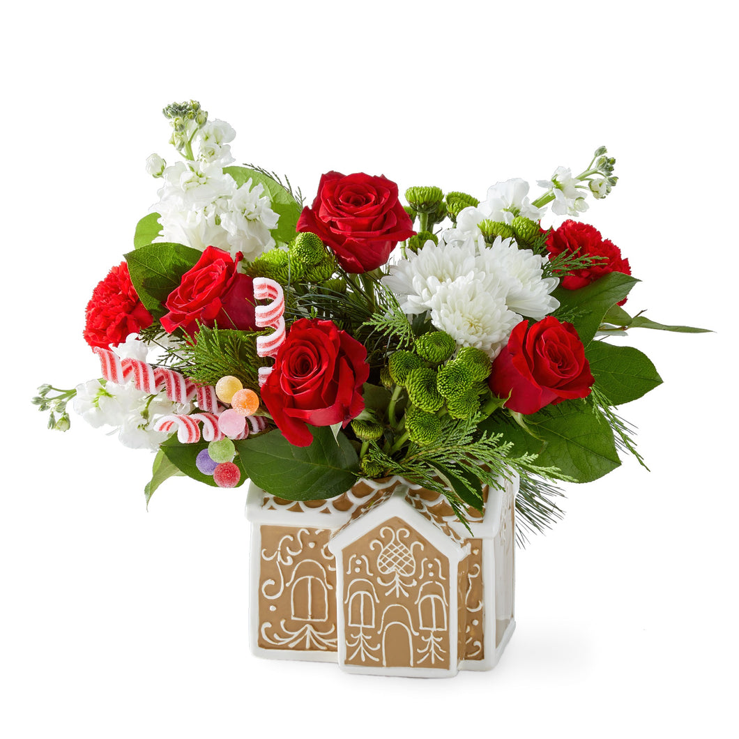 Gingerbread Dream Bouquet - Winter Floral Arrangement