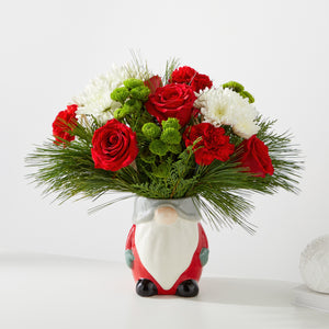 Ho Ho Gnome Bouquet - Winter Floral Arrangement
