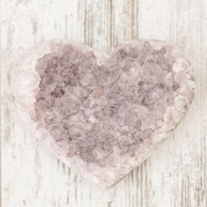 Prescott Florist - 5" Amethyst Heart-Shaped Cluster - Bowen's Botanicals