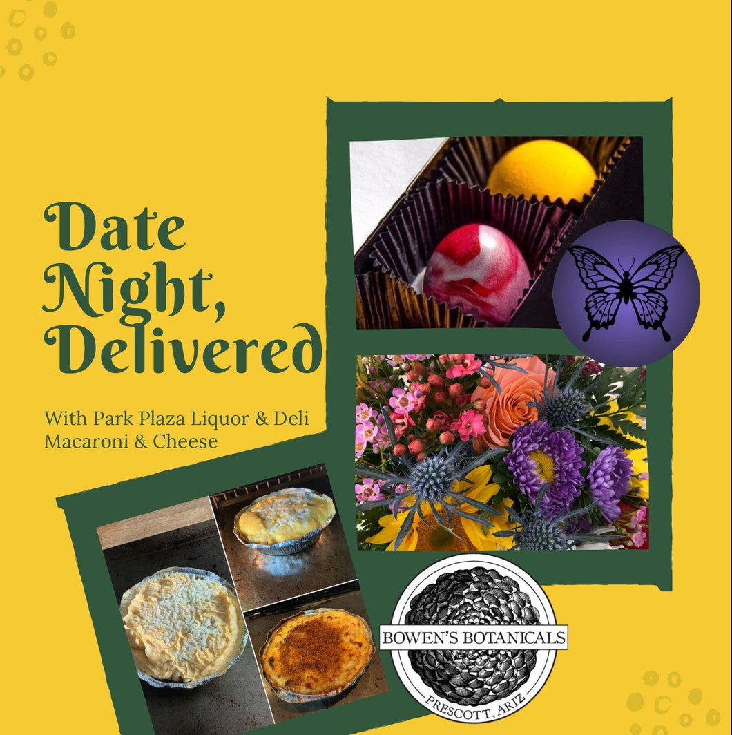 Prescott Florist - Mac N' Cheese Date Night for Two: Dinner, Flowers, and Dessert! - Bowen's Botanicals