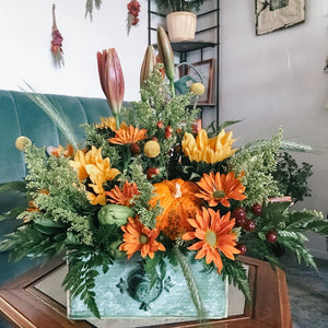 Prescott Florist - Autumn/Fall Centerpiece (3 Sizes Available) - Bowen's Botanicals