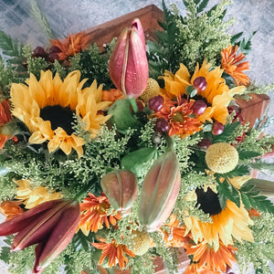 Prescott Florist - Autumn/Fall Centerpiece (3 Sizes Available) - Bowen's Botanicals
