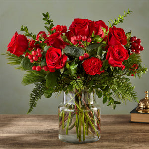 Festive Perfume Bouquet - Christmas Flower Arrangement