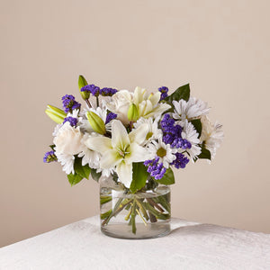 Beyond Blue Bouquet - Sympathy/Support/Compassion Flowers - 3 Sizes