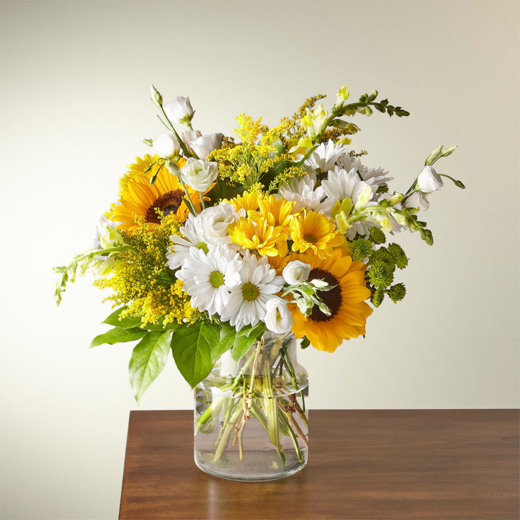 Hello Sunshine Bouquet - Romantic Spring Flowers - 3 Sizes