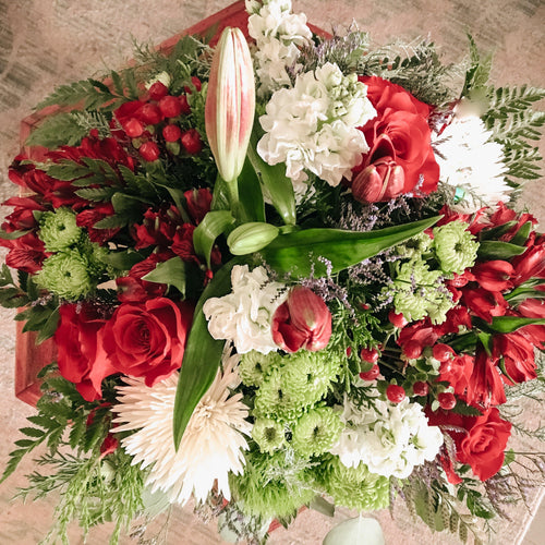 Prescott Florist - Winter/Holiday Centerpiece (3 Sizes Available) - Bowen's Botanicals