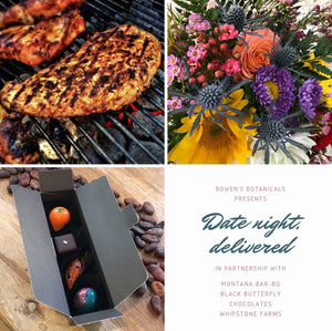 Prescott Florist - BBQ Chicken Date Night for Two: Dinner, Flowers, and Dessert! - Bowen's Botanicals