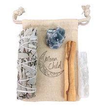 Load image into Gallery viewer, Dreaming, Sleeping &amp; Astral Travel Smudging &amp; Clearing Kit