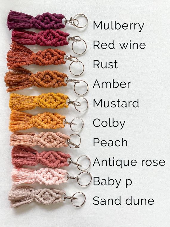 macrame keychain - mini – Bowen's Botanicals