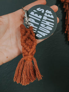 macrame keychain - mini