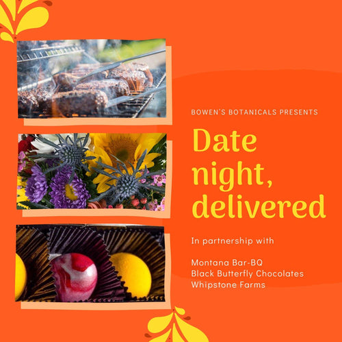 Prescott Florist - Tri-Tip Steak Date Night for Two: Dinner, Flowers, and Dessert! - Bowen's Botanicals